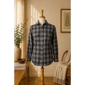 Field & Stream Plaid Flannel Shirt Buffalo Check Outdoor Workwear Cabin size S